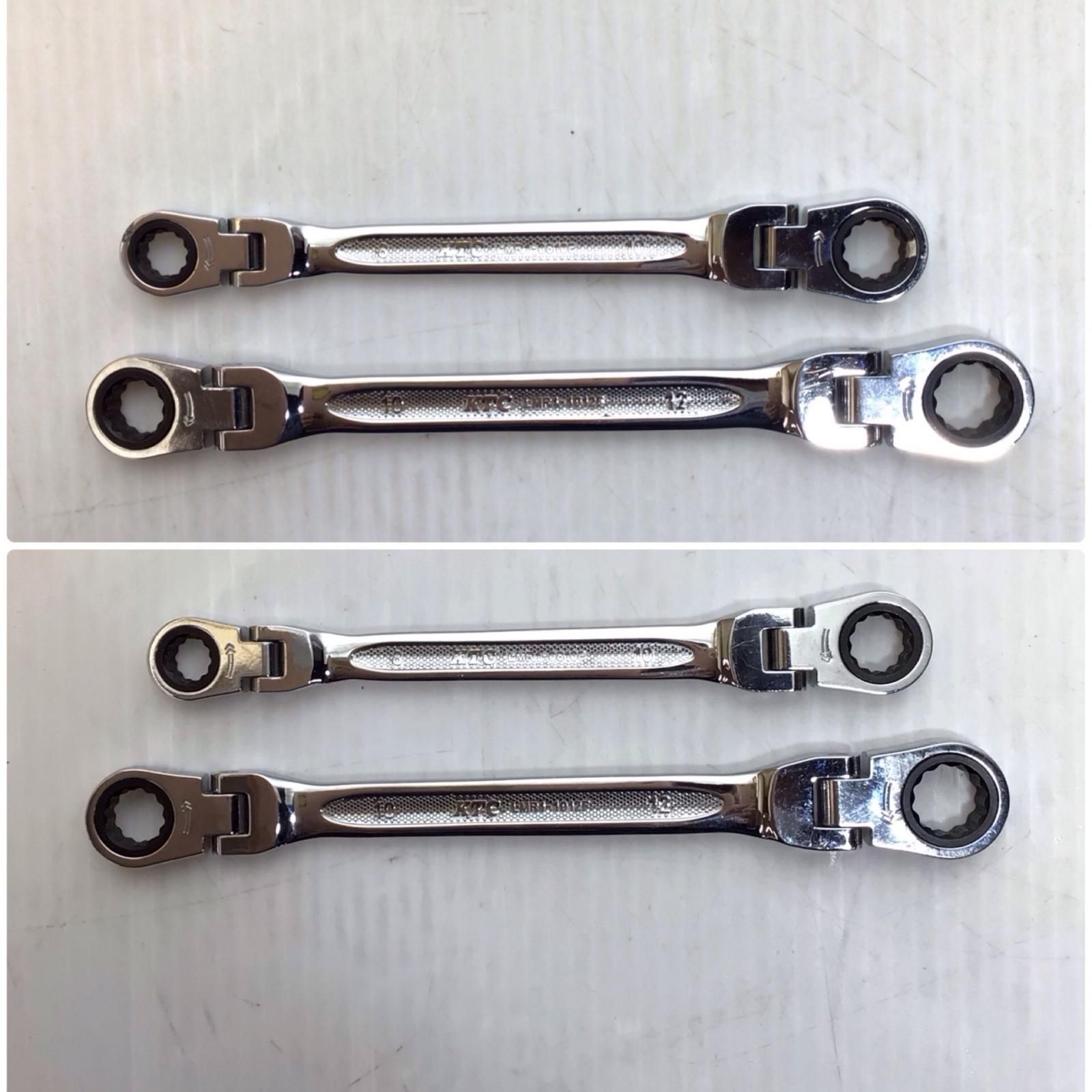 ΘΘKTC ケーティーシー めがねレンチセット 程度B 4本 使用感有 両頭首振りタイプ LMR 1-1719 1214 1012 0810 F