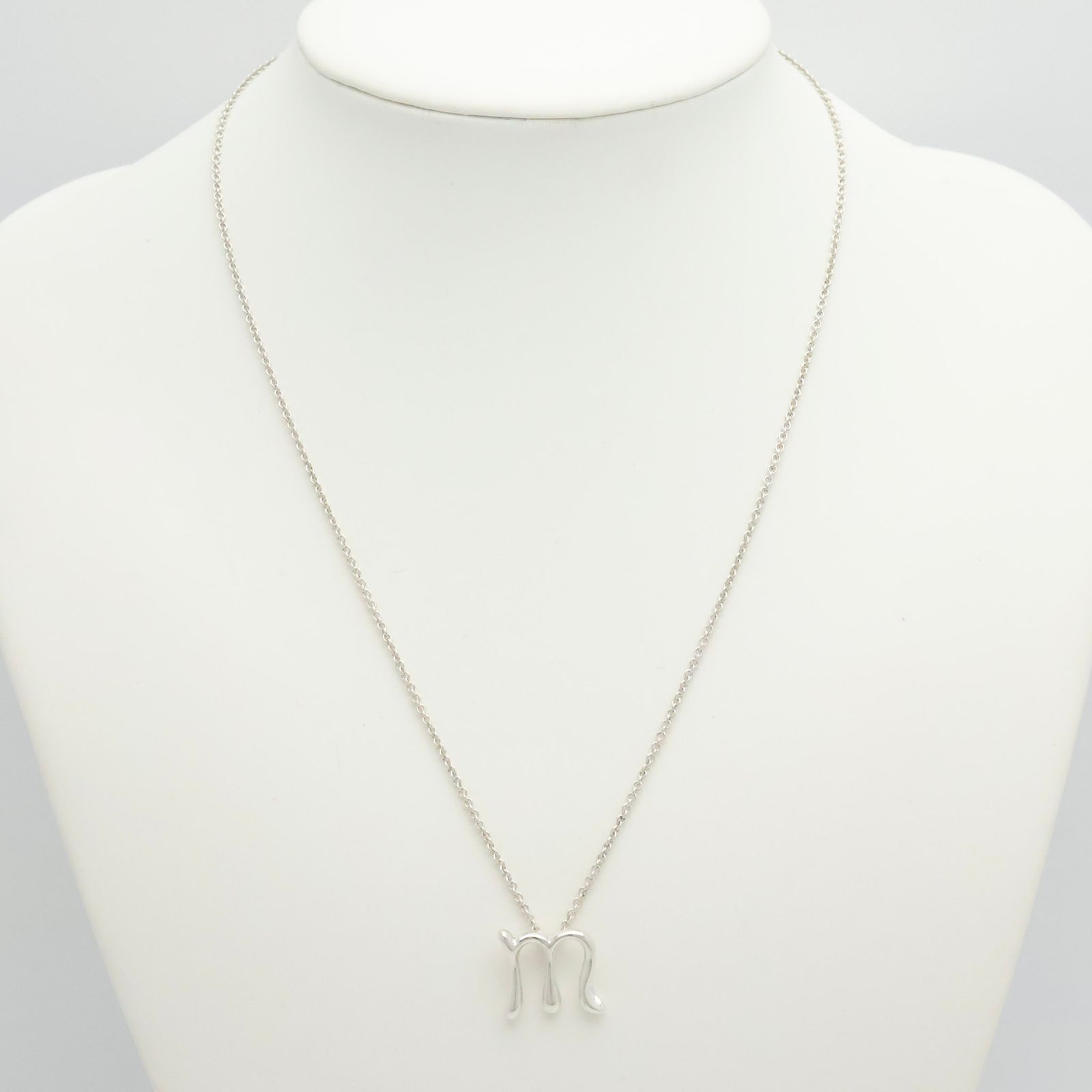 【美品】ティファニー ペレッティ レター イニシャル Nモチーフ ネックレス 美品】ティファニー TIFFANY&Co. レター イニシャル M エルサ