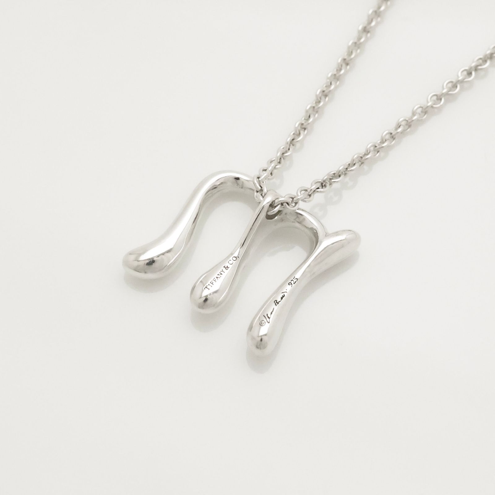 美品】ティファニー TIFFANY&Co. レター イニシャル M エルサ