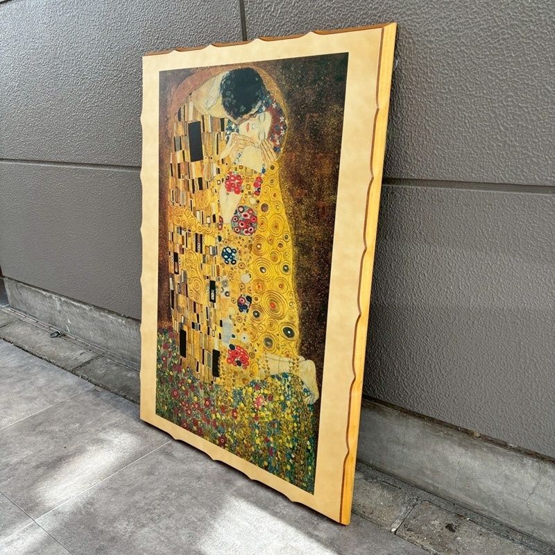 イタリア製 クリムト 接吻 アート 絵画 壁掛け インテリア 美術品 イタリア製 クリムト 接吻 絵画 70cm×100cm インテリア The Kiss