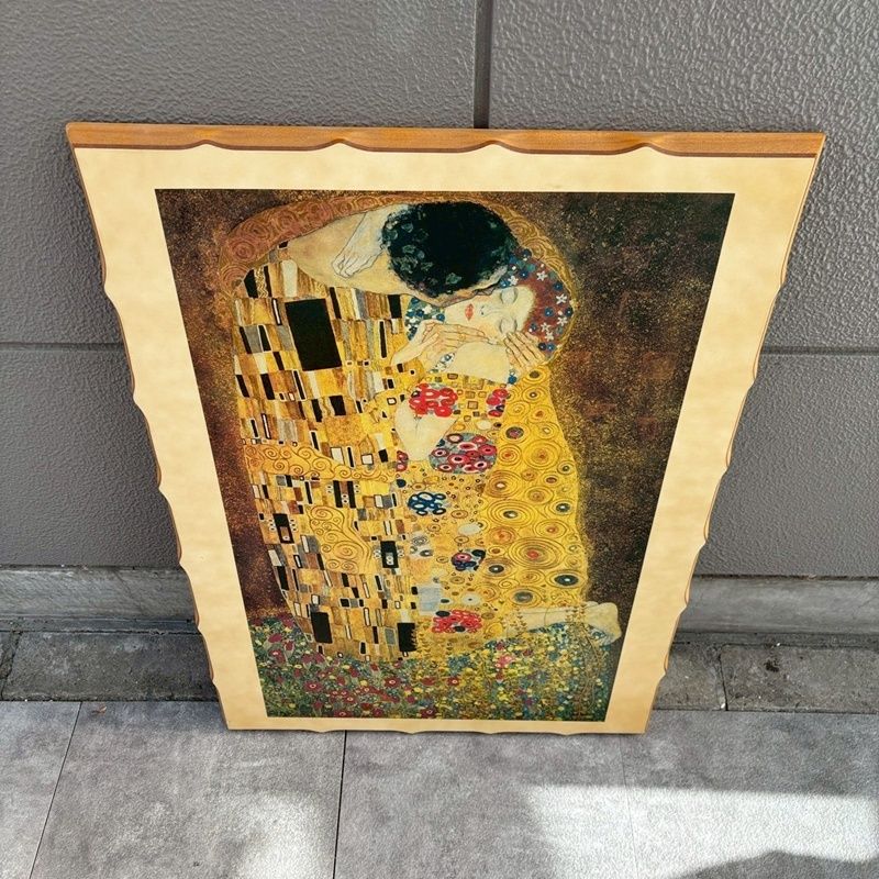 イタリア製 クリムト 接吻 絵画 70cm×100cm インテリア The Kiss