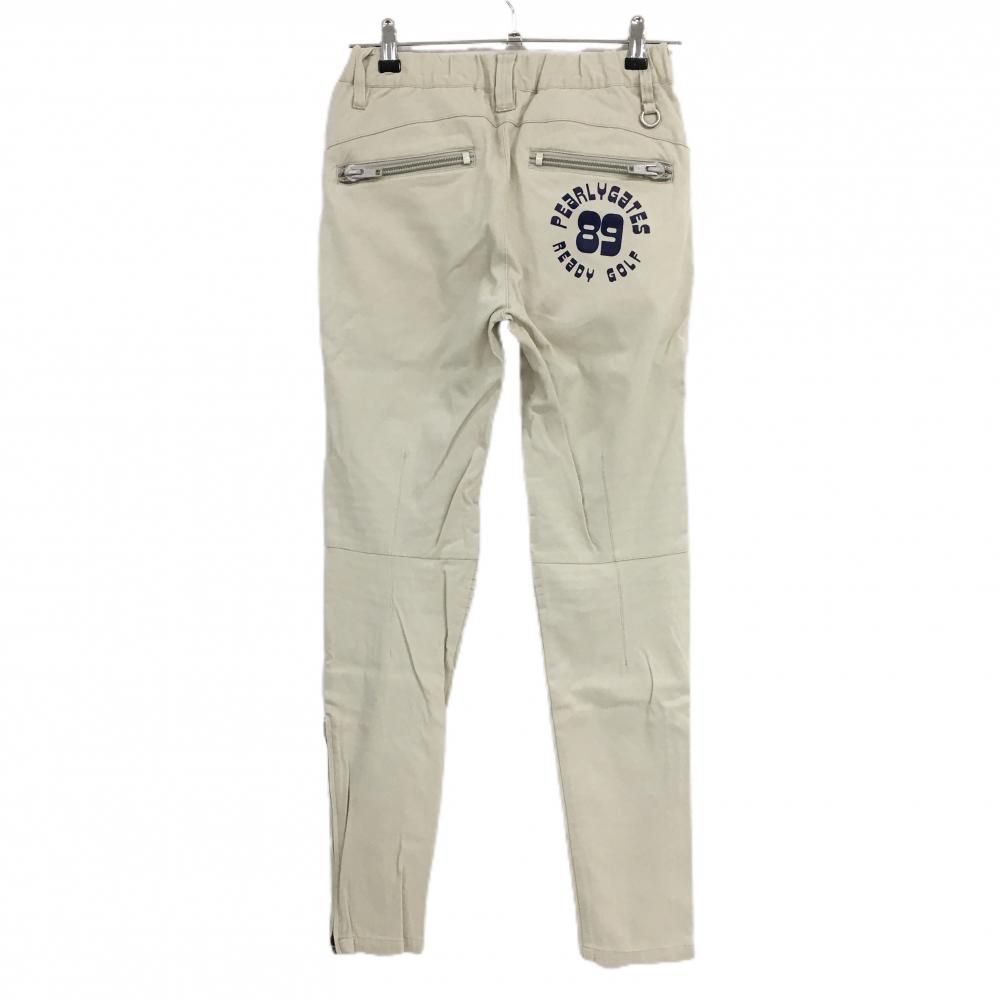 パーリーゲイツ パンツ ライトベージュ 裾ジップ レディース 1(M