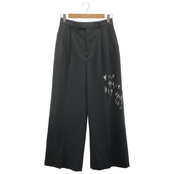 FRAMeWORK フレームワーク タックワイドパンツ レディース ブラック 38