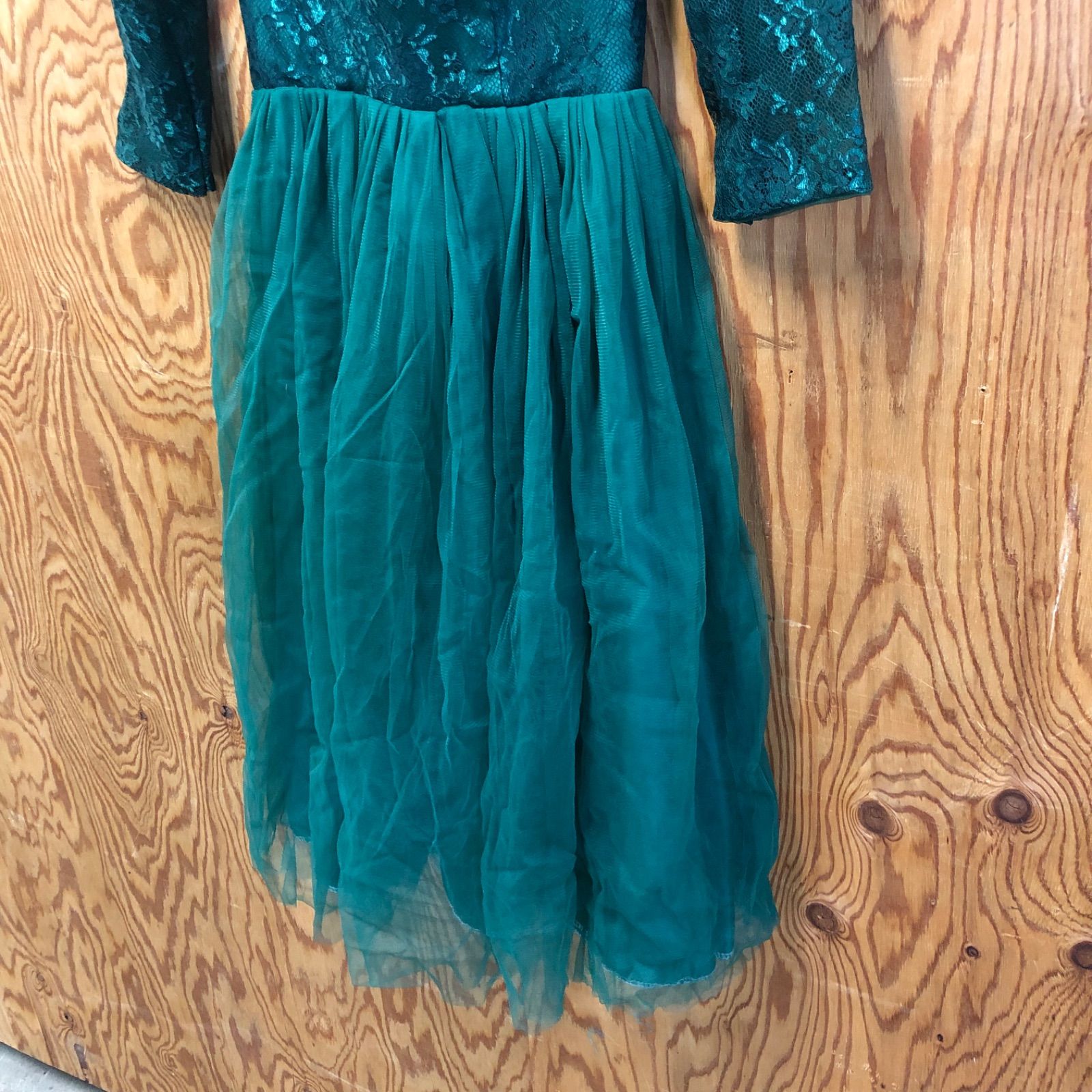  げ交渉 社交ダンスドレス パーティドレス グリーン フリル ドレス ダンス衣装 社交ダンス