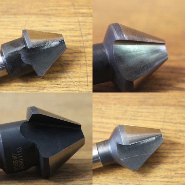  GUHRING|グーリング 60°カウンターシンク4本セット MT 2 3 直径φ31.5 mm φ50 面取り バリ取り 切削 切断 穴あけ