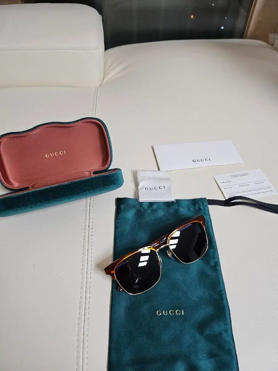 グッチ ブラウン フレーム サングラス フルセット