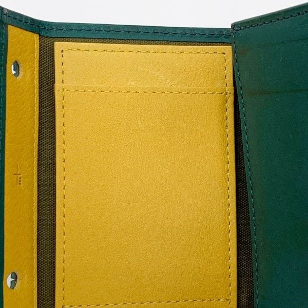 ⑥ m+ エムピウ ミッレフォッリエ2 P25 オルテンシア×イエロー　折り財布 m+ エムピウ ミッレフォッリエ2 P25 財布 ミニウォレット BOX型小銭