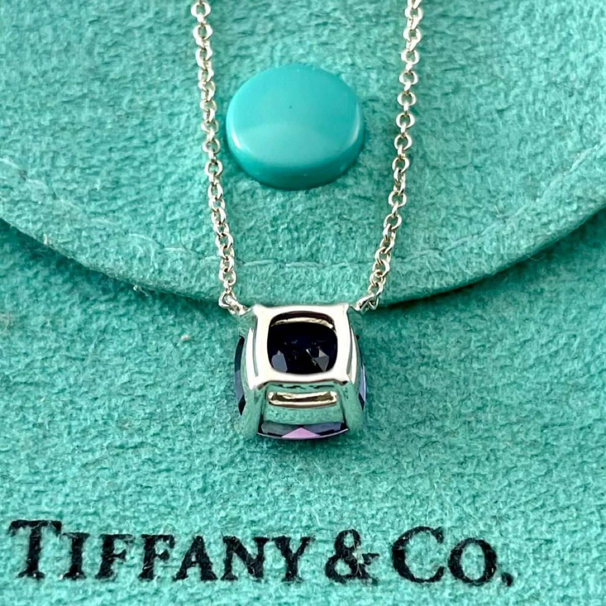 ティファニー 希少 スパークラー アメジスト 925 ネックレス XG5fe