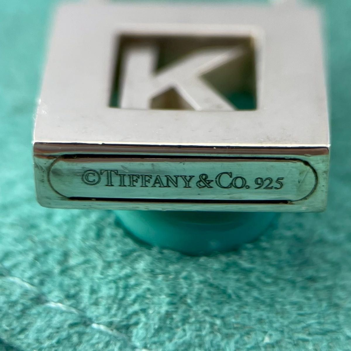 ティファニー カデナ ロック イニシャル K ペンダント 925 XF3fe