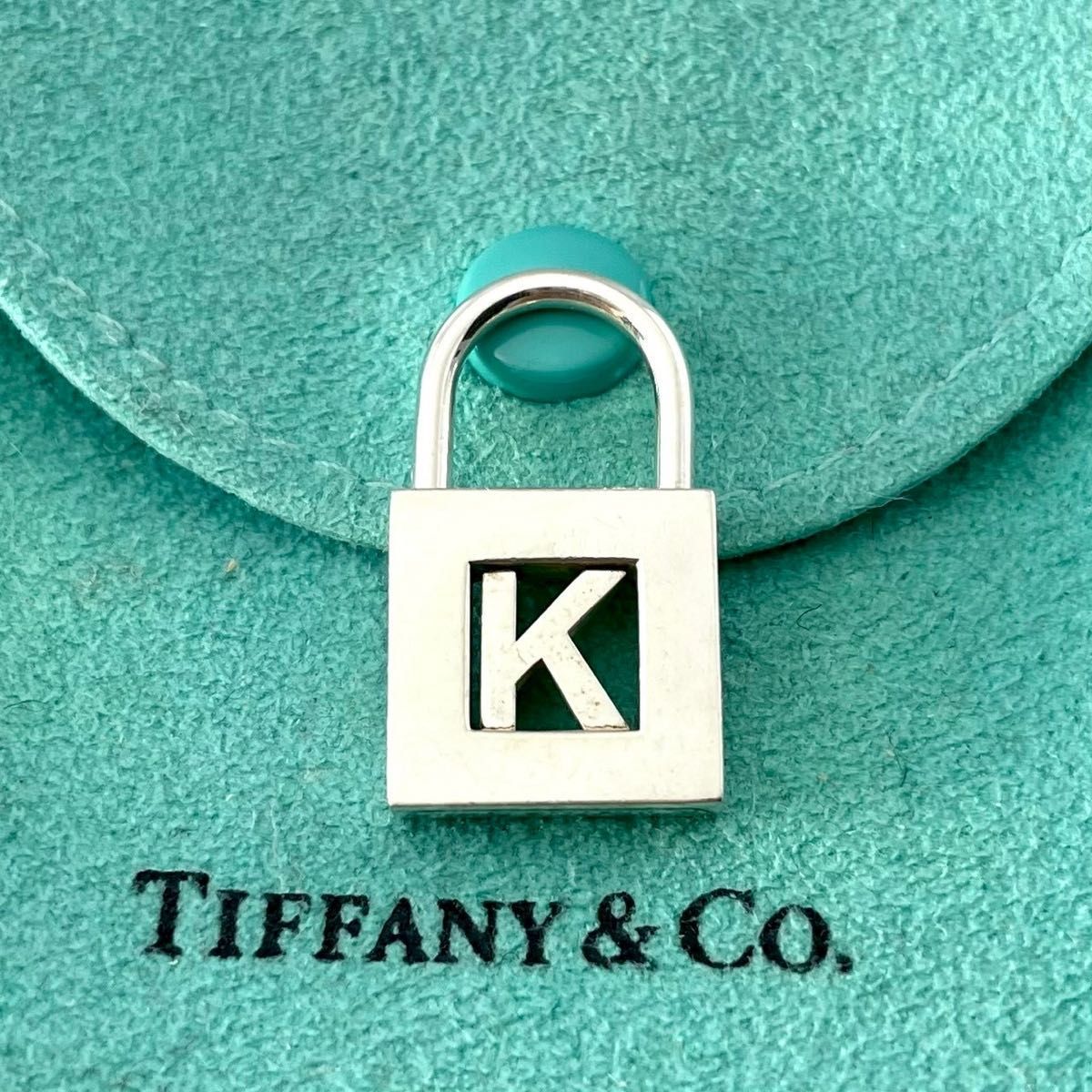 ティファニー カデナ ロック イニシャル K ペンダント 925 XF3fe