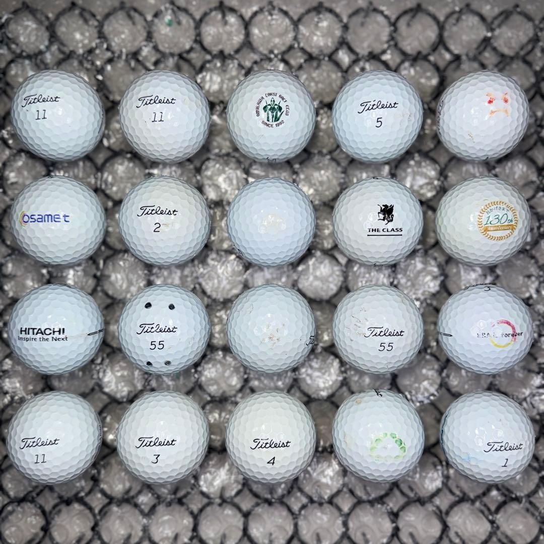 ロストボール タイトリスト pro v1 20球 Sランク 980おまけtee付 ゴルフボール タイトリスト pro v1 20球 Aランク 958 おまけ付き