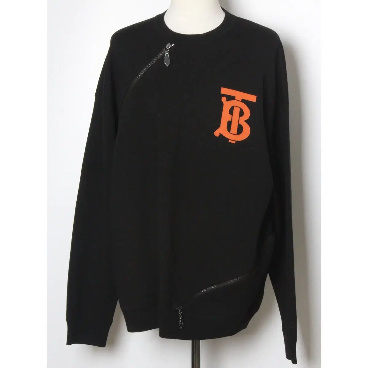 BURBERRY バーバリー TBロゴ ジッパー ウール スウェット XL(110