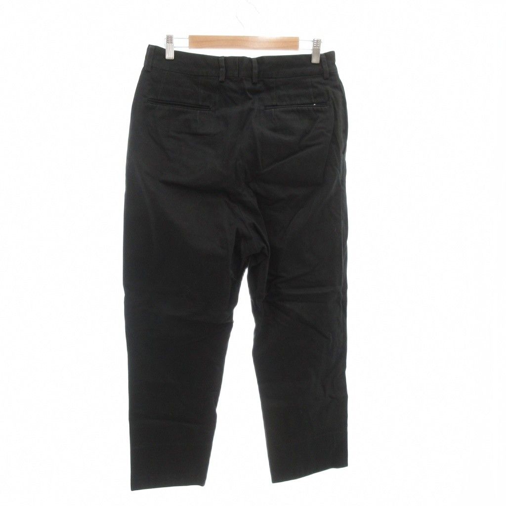 ニート NEAT 2タックトラウザー スラックス パンツ 46 スリムテーパード 黒 ブラック |AE