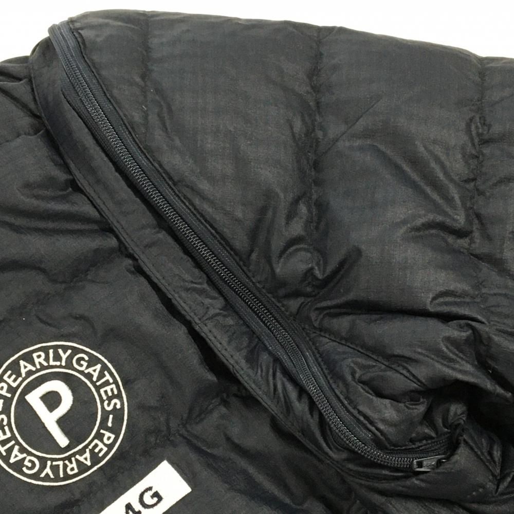 超美品】パーリーゲイツ 2WAYダウンジャケット ネイビー×白 地模様 袖