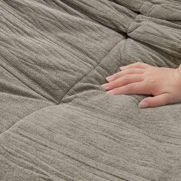 ゆったり包み込まれるローソファ グレー 1人掛