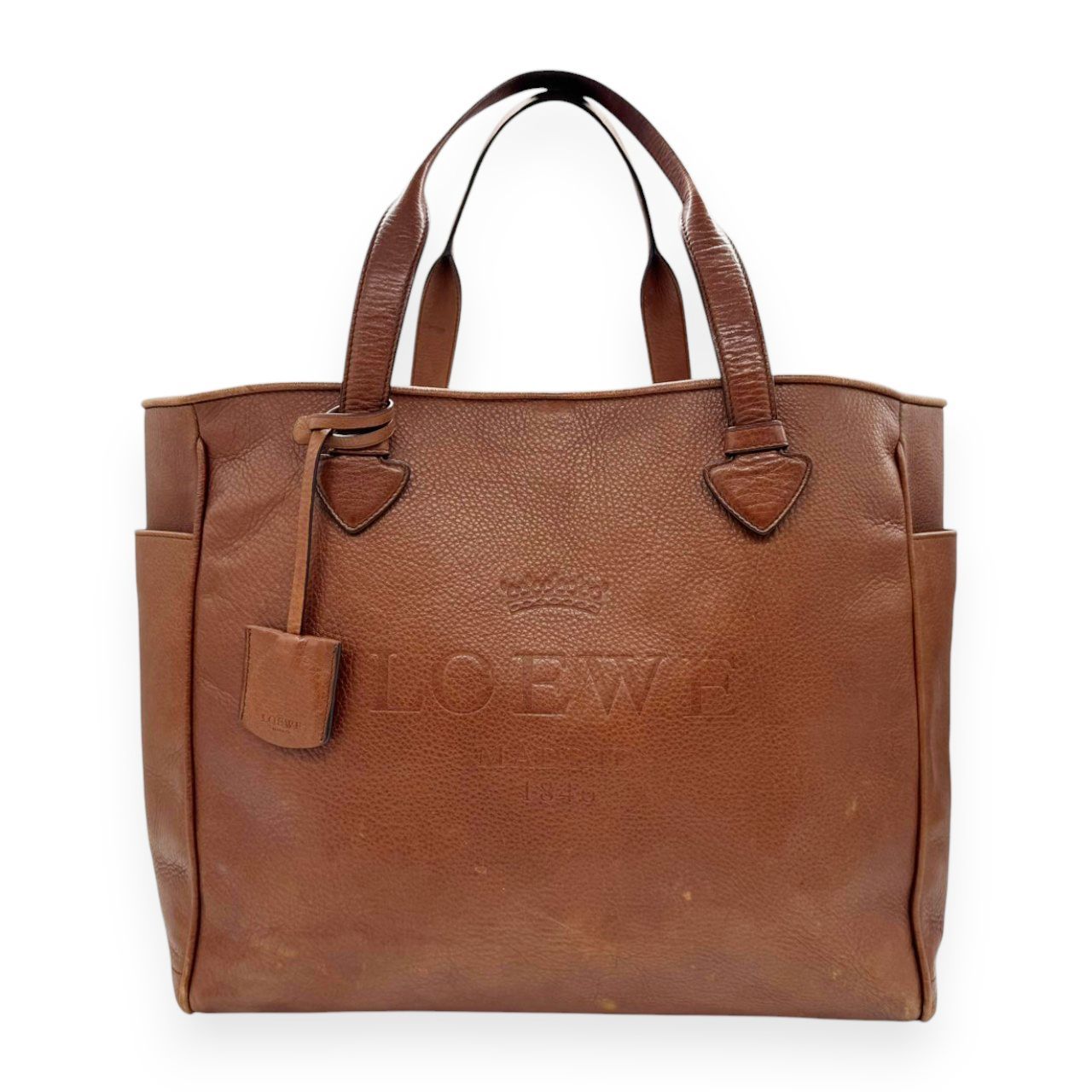 LOEWE ロエベ ヘリテージ トートバッグ レザー ブラウン 大きめバッグ
