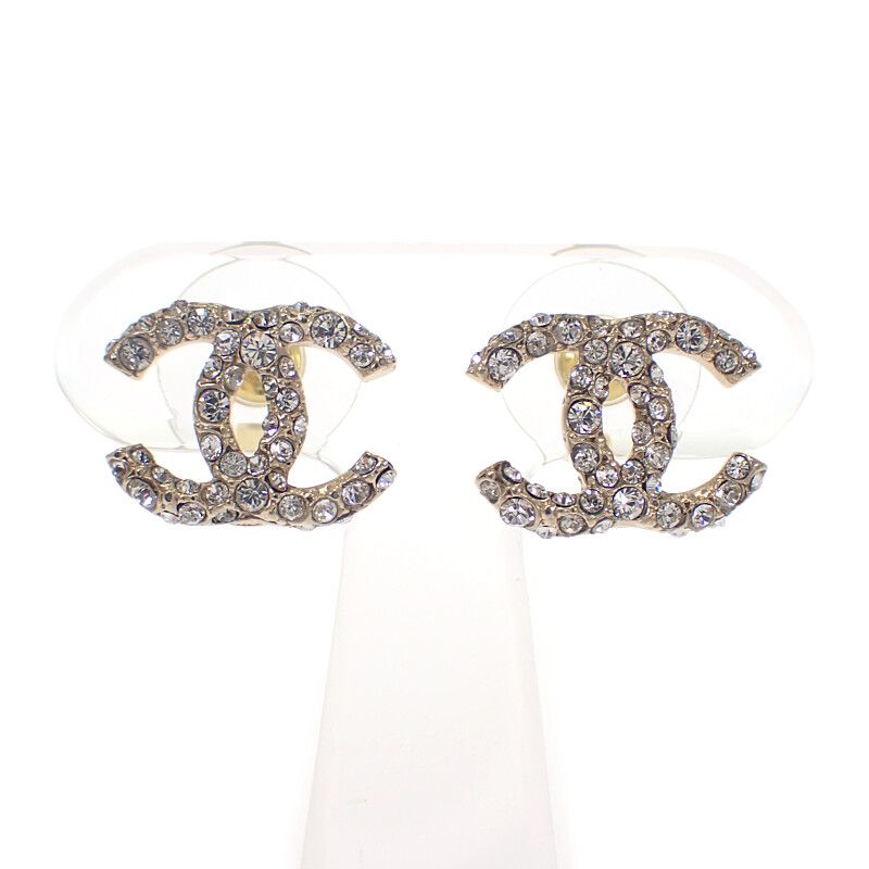 シャネル CHANEL ココマークピアス スタッドピアス F19A メタル CC