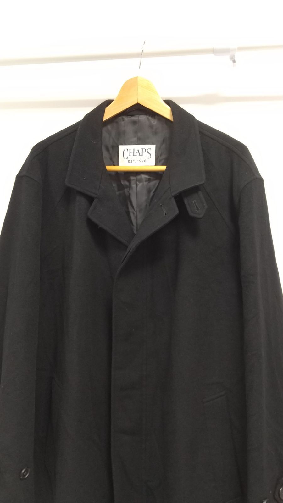 ks20◇ステンカラーコート カシミアコート カシミヤ混 メンズ (LL