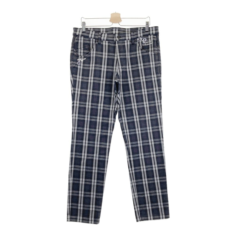 サイズ 6 PEARLY GATES パーリーゲイツ ストレッチパンツ チェック柄 グレー系 ゴルフウェア メンズ ストスト