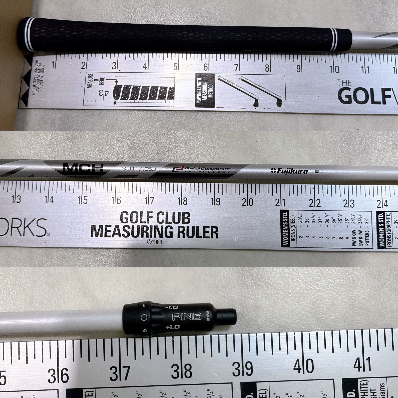 新品グリップ PING 5UT用 MCH 60R ハイブリッド フジクラ フレックスR