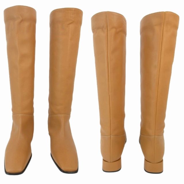 ファビオルスコーニ FABIO RUSCONI ブーツ ロング スクエアトゥ チャン