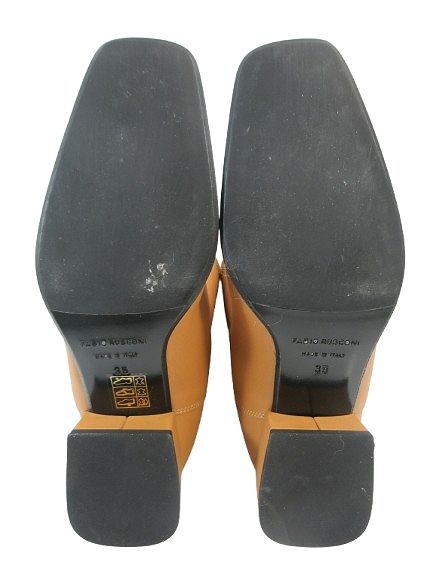 ファビオルスコーニ FABIO RUSCONI ブーツ ロング スクエアトゥ チャン