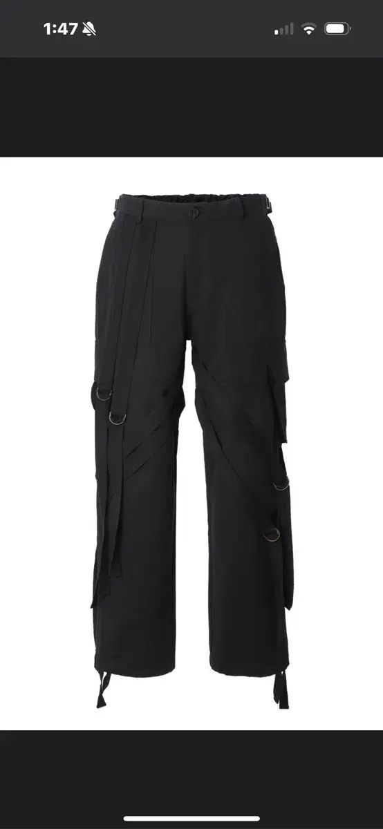 スリータイムズ ブラック パンツ L