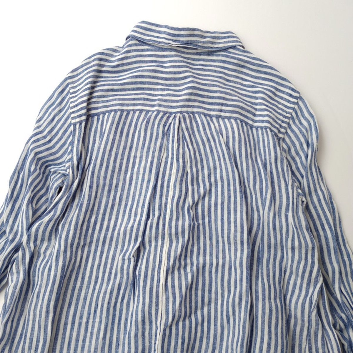 R&D.M.Co- オールドマンズテーラー ストライプ シャツ ワンピース