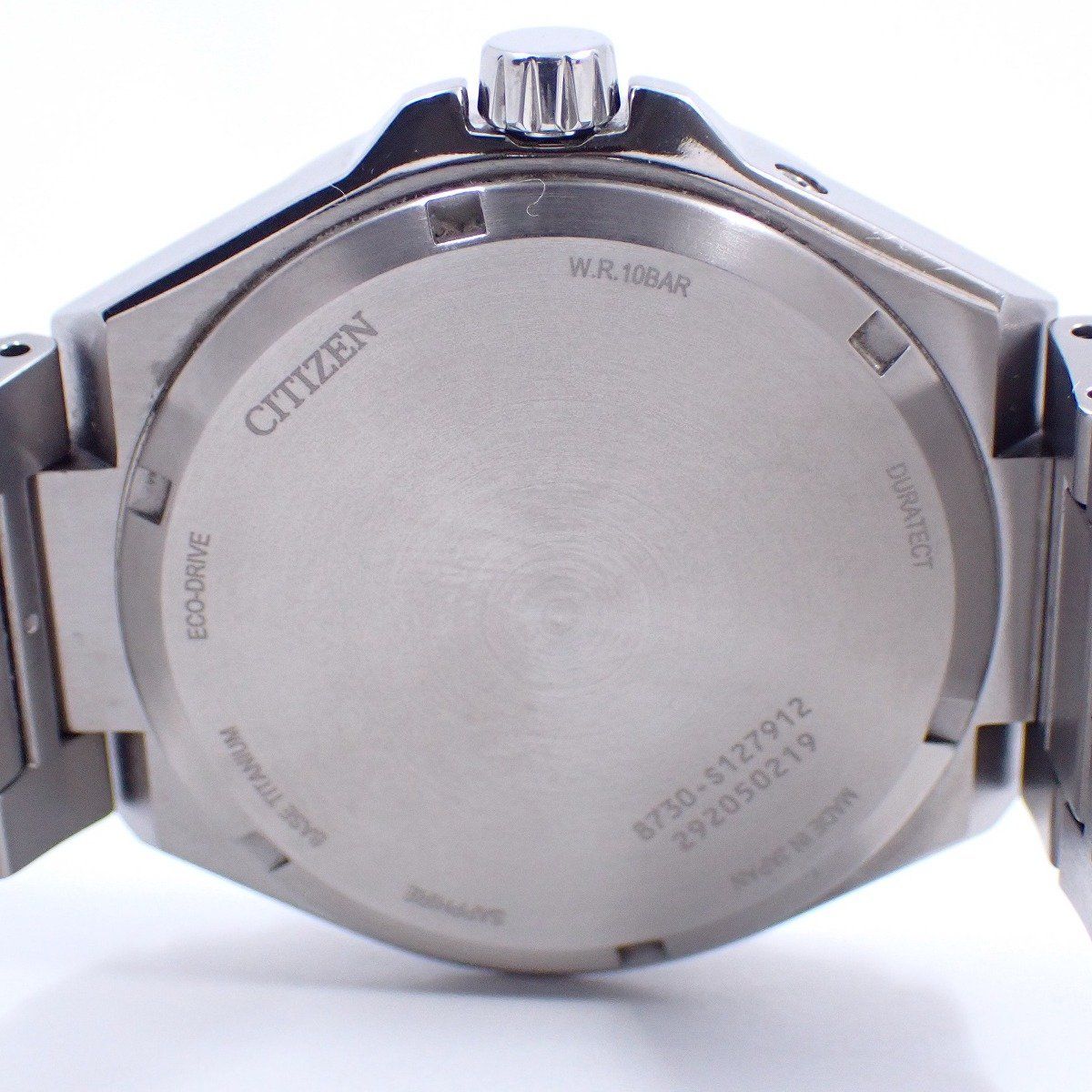  シチズン アテッサ アクトライン エコドライブ トリプルカレンダー ムーンフェイズ メンズ チタン 腕時計 BU 0060 68 E 腕時計(クォーツ) 腕時計(アナログ)