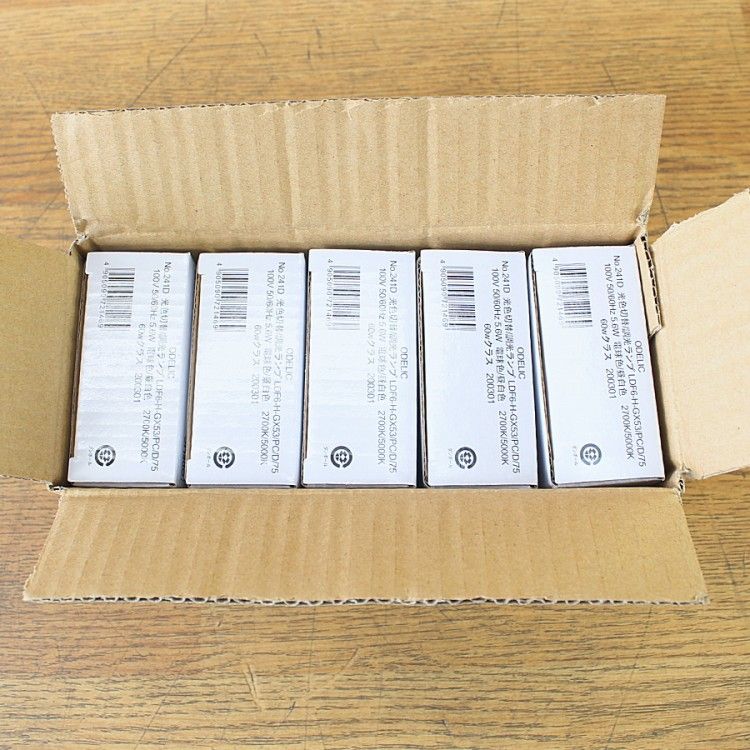 1箱(5個入)ODELIC/オーデリック LDF6-H-GX53/PC/D/75 LED電球フラット形 光色切替/調光ランプ 2700K/5000K(電球色/昼白色)