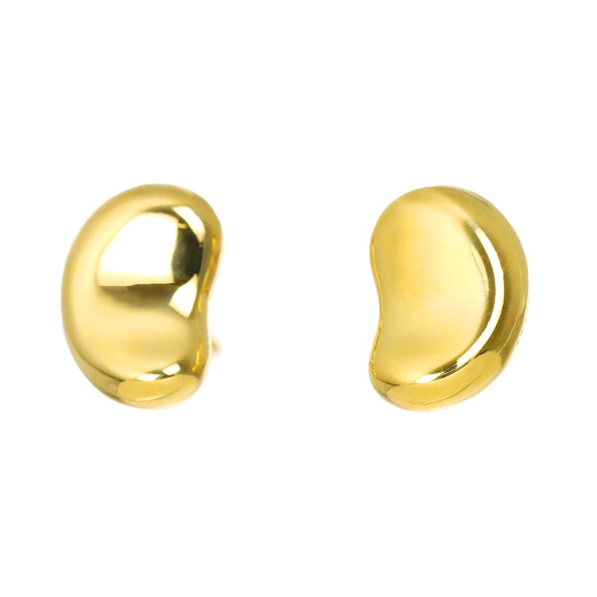 ティファニー TIFFANY&Co. ビーン ピアス K18 YG イエローゴールド 750 