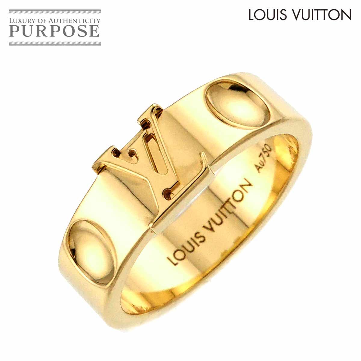 ルイ ヴィトン LOUIS VUITTON アンプラント LV 51 リング K 18 YG イエローゴールド 750 指輪 Anplant Ring