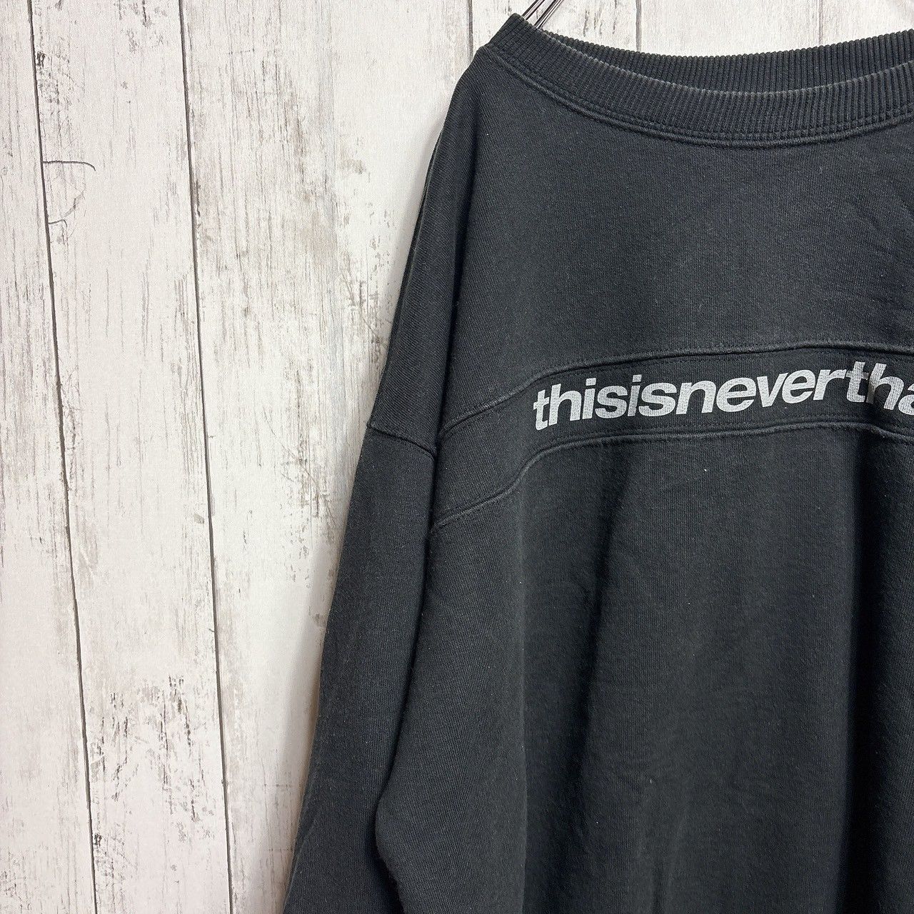 thisisneverthat ディスイズネバーザット スウェット ブラック L ロゴ