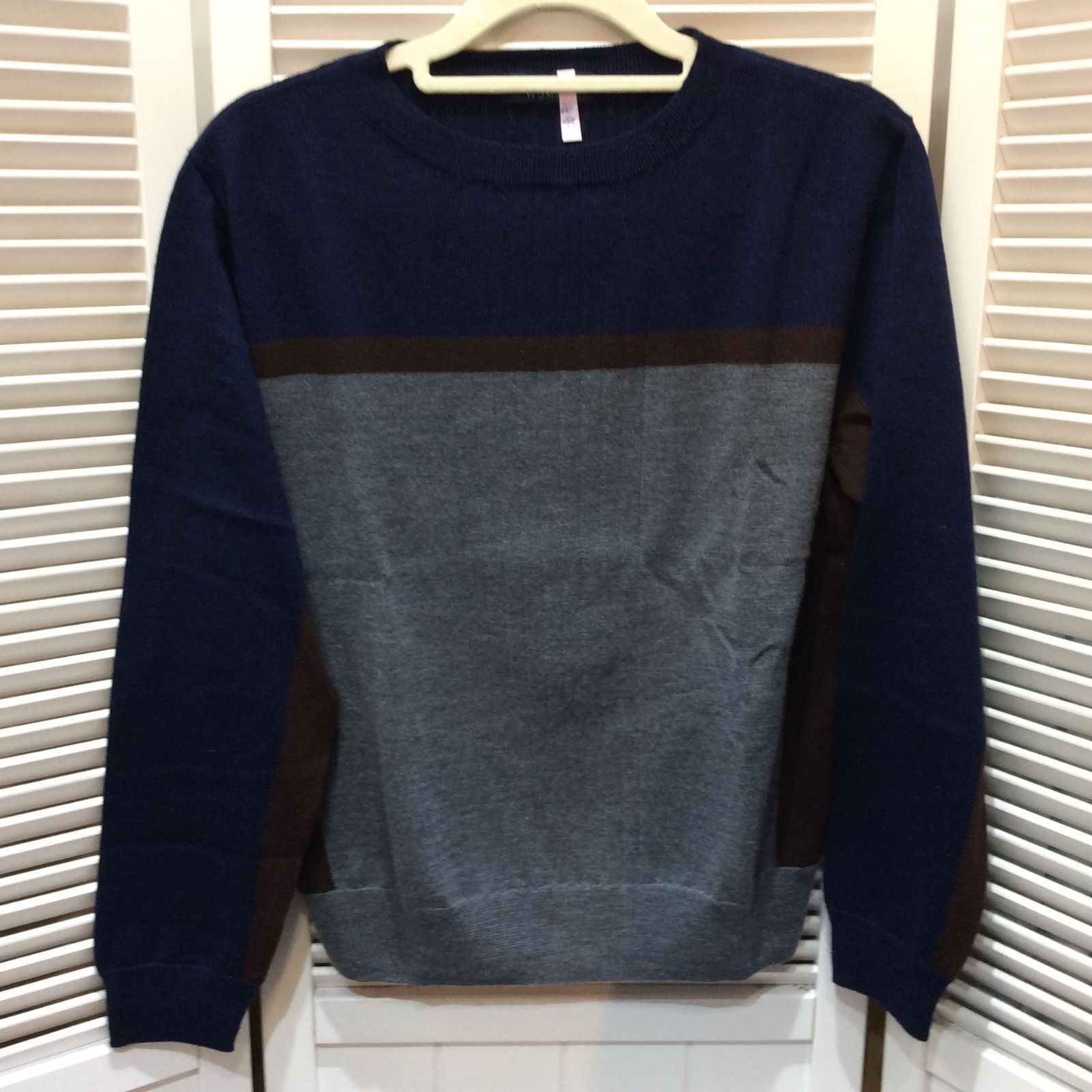 HUMAN WOMAN ヒューマンウーマン レディース セーター M ネイビー