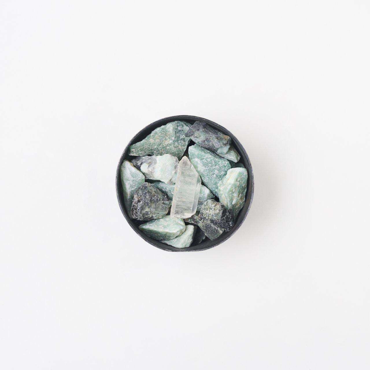 ♥ MAD ET LEN CIRCLE TOTEM FINE STONES GREEN TERRE NOIRE MINI