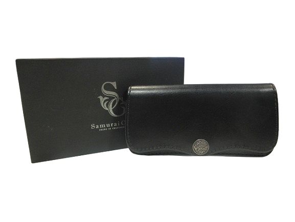 サムライクラフト　Samurai Craft 黒 長財布 サムライクラフト Samurai Craft 長財布 ウォレット レザー 革 無地 黒