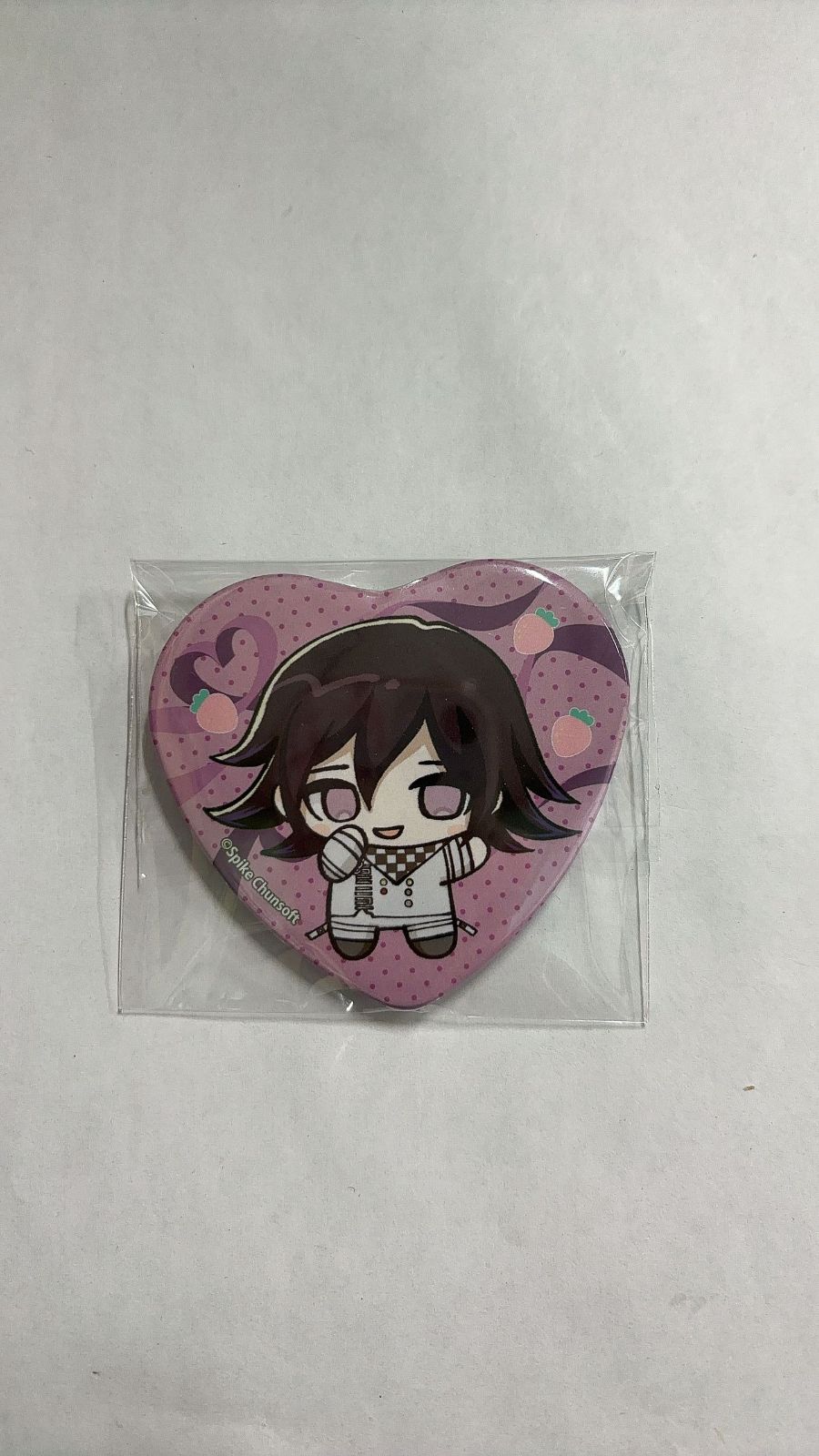 ダンガンロンパ プリロール バースデー ハート型缶バッジ 王馬小吉 ダンガンロンパ プリロール バースデー ハート型缶バッジ 王馬小吉