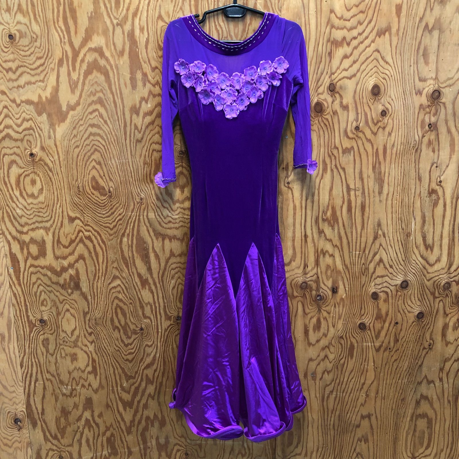 値下げ交渉可能】 社交ダンスドレス パーティドレス ラインストーン