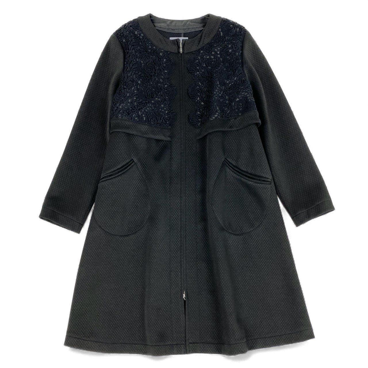 27L12 TOKUKO 1er VOL トクコプルミエヴォル ノーカラーコート ロング