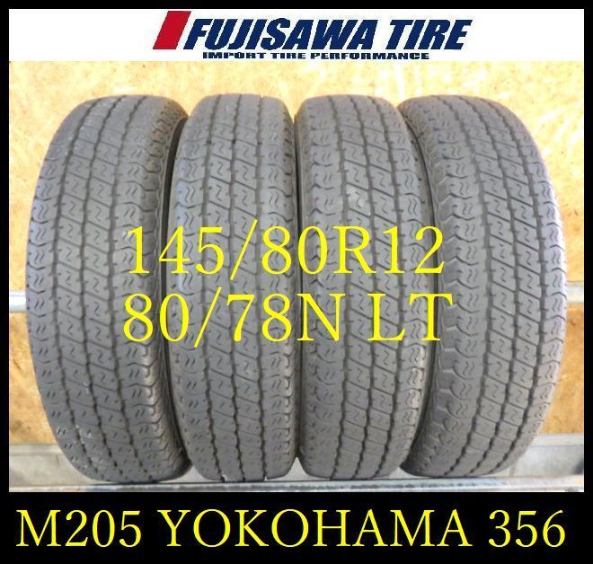 M 205 E 製造 約8部山 SUPER VAN 356 145 80 R 12 78 NLT 4本