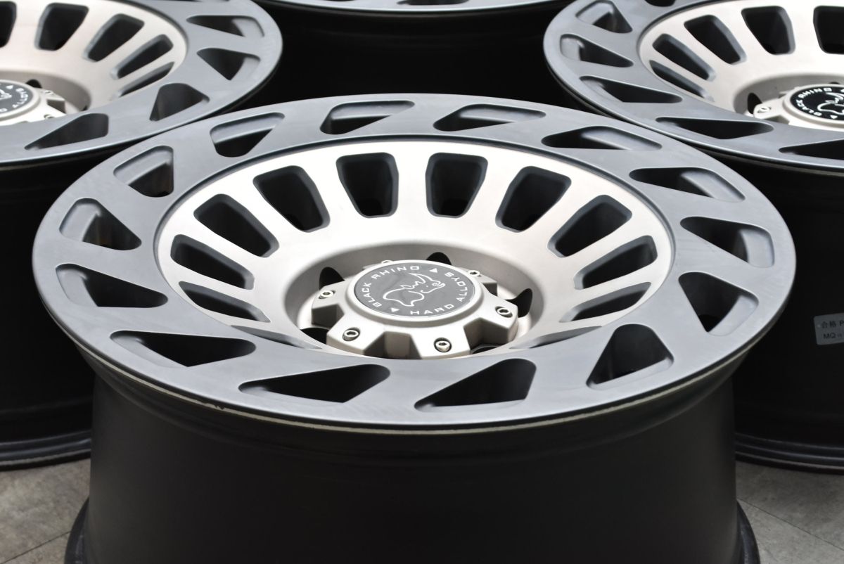 程度良好 BLACK RHINO Maddness 18 in 9 J 12 PCD 139 7 4本 ランドクルーザー プラド FJクルーザー ハイラックス サーフ パジェロ