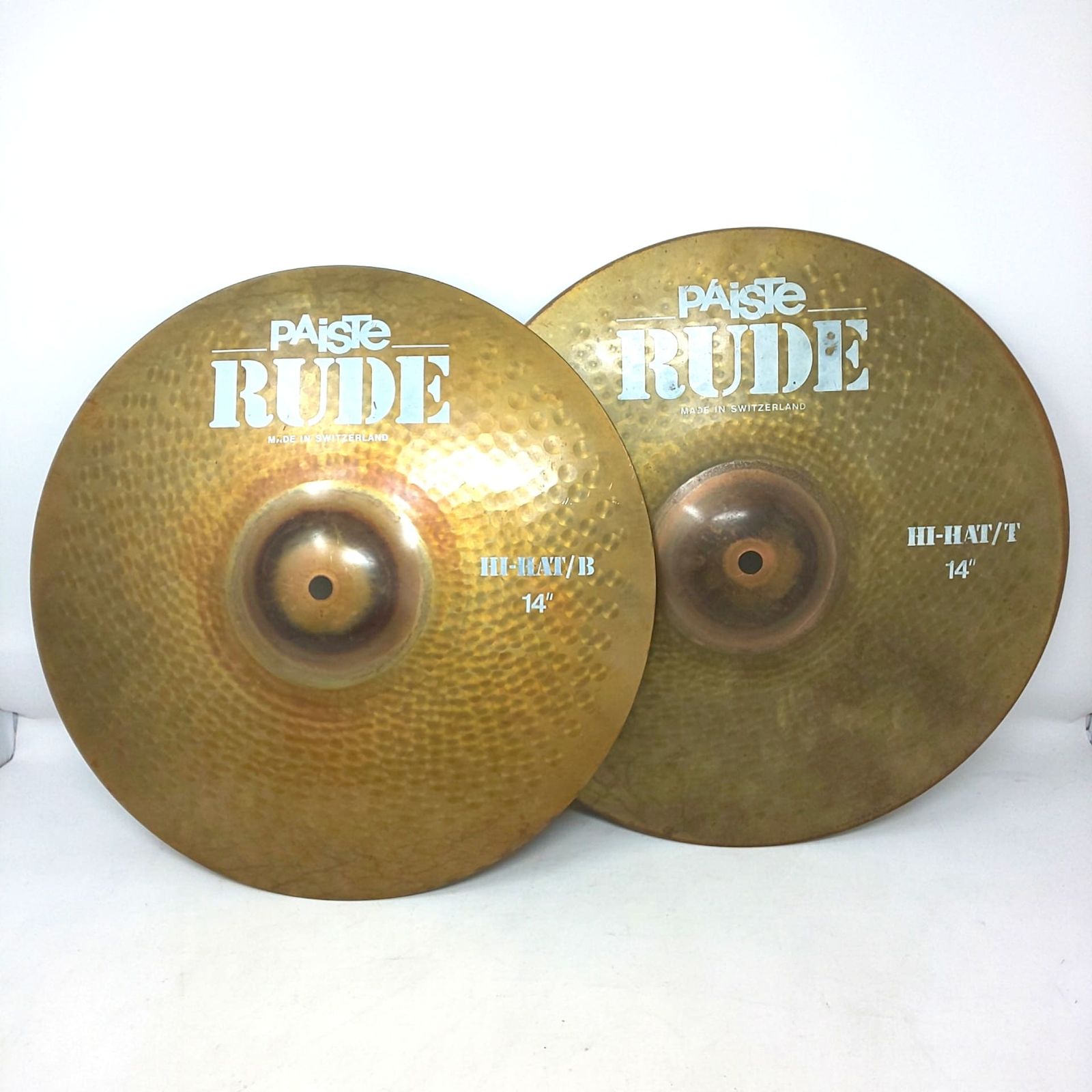 1370 F-03 PAiSTe RUDE HI-HAT TとB セット 14インチ シンバル パイステ ドラム 楽器 打楽器