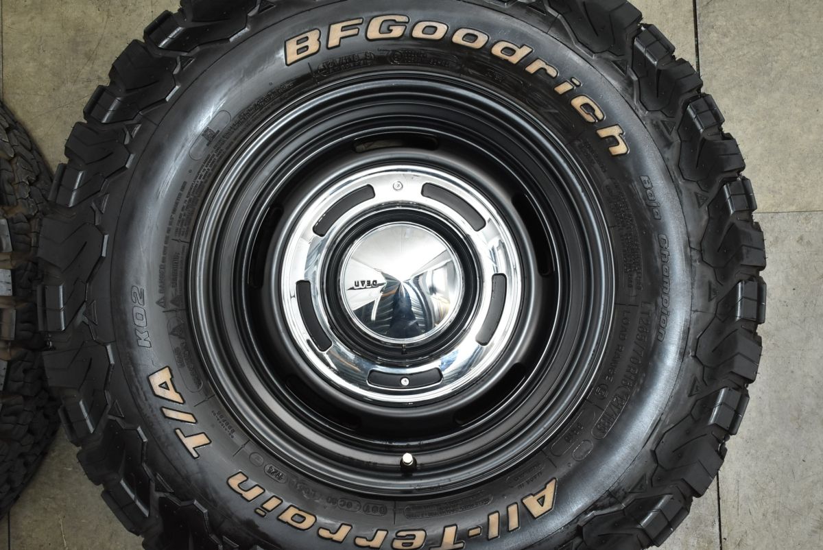  DEAN クロスカントリー 16 in 8 J 0 PCD 150 BFグッドリッチ オールテレーンT A KO 2 265 70 R ランドクルーザー 100 シグナス 16インチ タイヤ ホイールセット