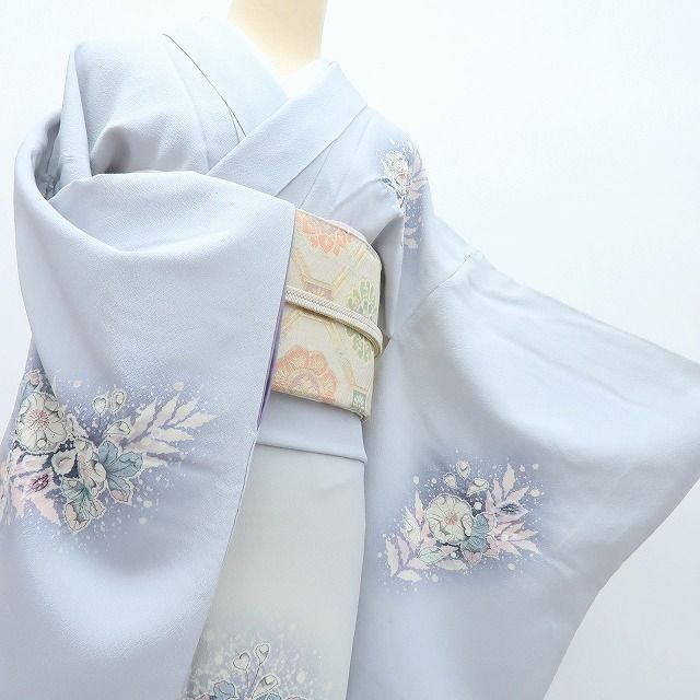  百華 Y 4185 やまと誂製 辻が花 絞り 手縫い仕立て 正絹 訪問着 着物 訪問着 付け下げ 着物