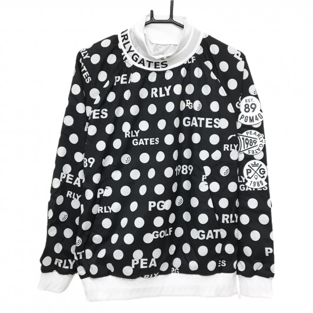 パーリーゲイツ ツインスニード ネイビー 白 ドット 蓄熱裏地 インナー白 ブルゾン レディース 2 L ゴルフウェア PEARLY GATES