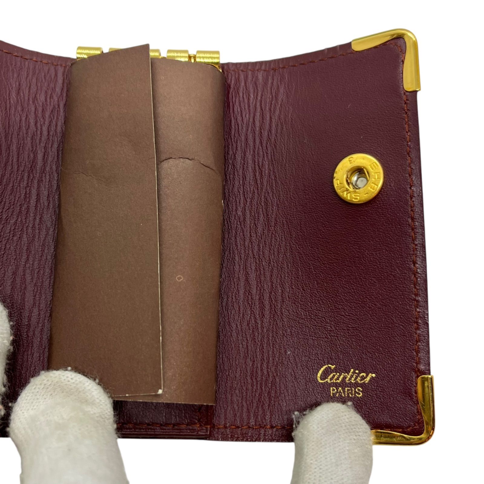 管2512-49】Cartier カルティエ Must de Cartier 4連 キーケース