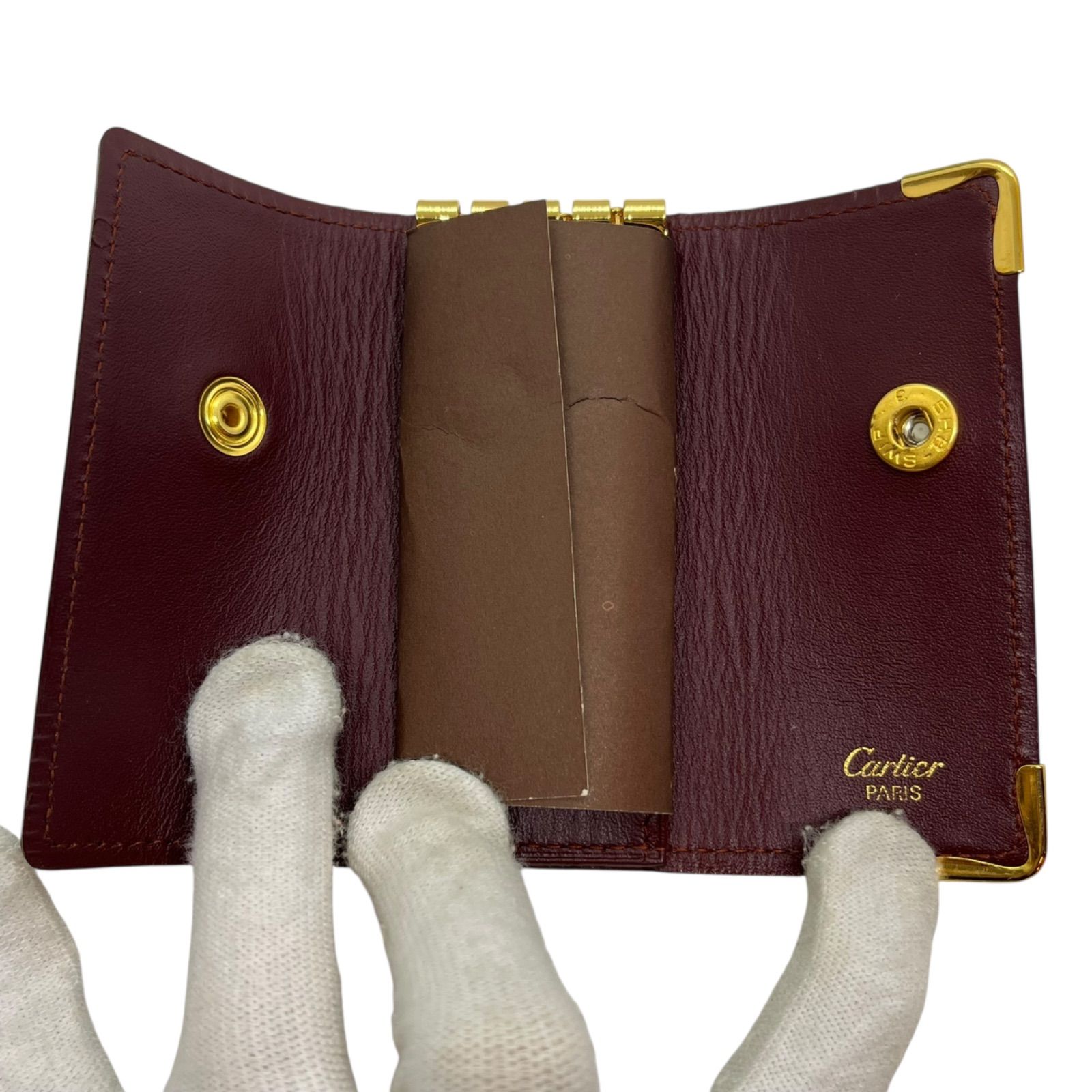 管2512-49】Cartier カルティエ Must de Cartier 4連 キーケース