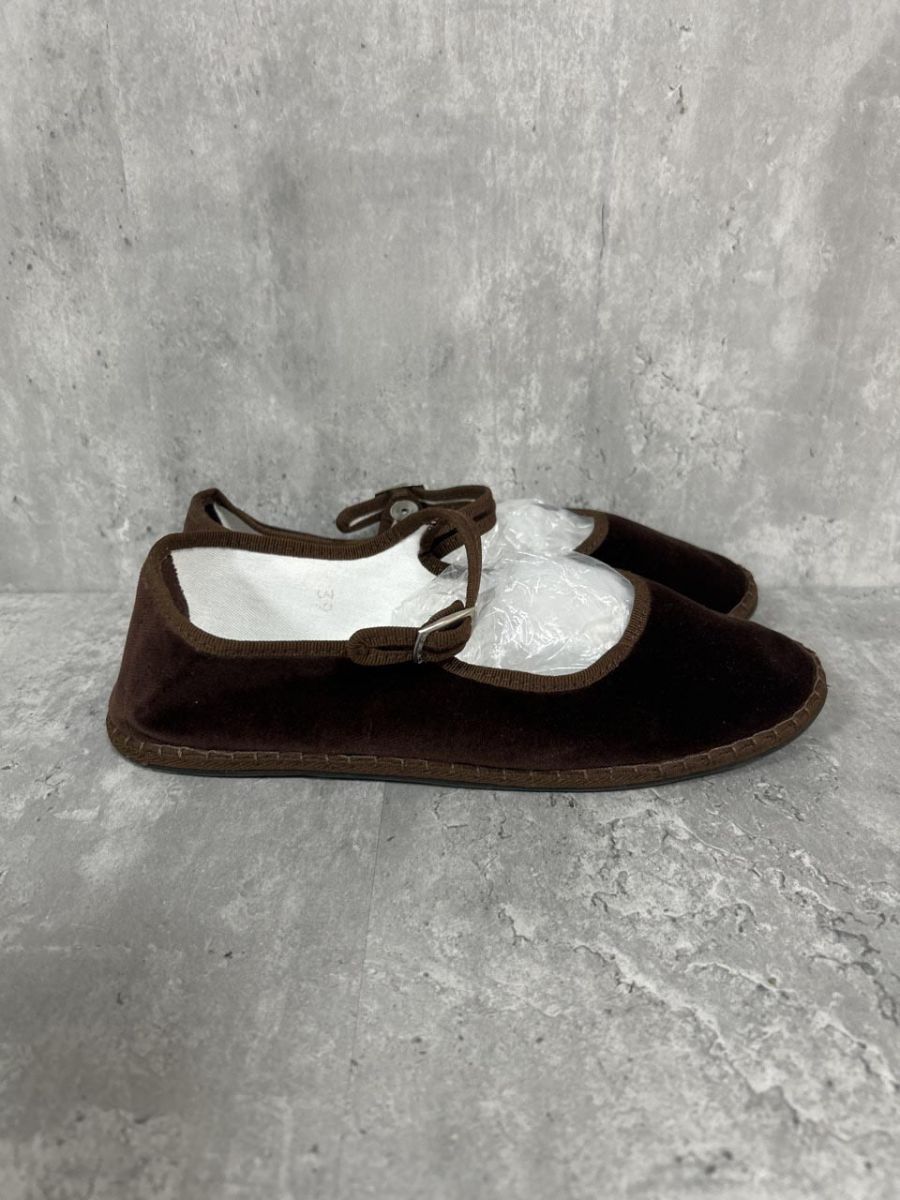  drogheria Crivellini ベルベット ストラップシューズ パンプス size 24ｃｍ 茶 レディース ハイヒール パンプス パンプス