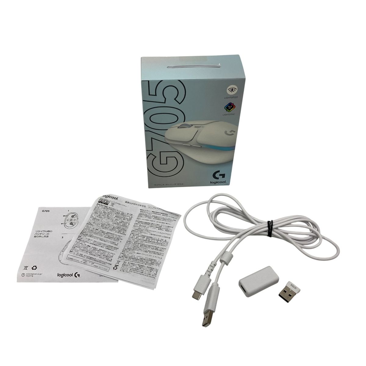 Logicool G 705 ワイヤレス ゲーミング マウス ホワイト PC 周辺機器 良好