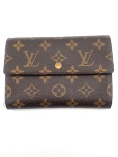 ✨極美品✨ ルイヴィトン ポルトトレゾール エテュイ パピエ モノグラム 極美品】ルイヴィトンポルトトレゾールエテュイパピエ折り財布モノグラム茶